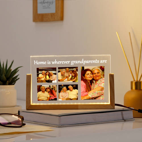 Loving Grandparents Personalized LED Photo Frame