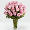 24 Pink Roses in Vase Online