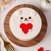 Buy Adorable Bear Red Velvet Cake For Valentine’s Day (500 Gm)