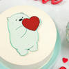 Shop Adorable Bear Valentine Cake ( Half Kg)