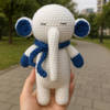 Adorable Handcrafted Crochet Elephant - Single Piece
