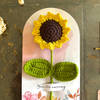 Gift Adorable Handmade Crochet Sunflower - Single Piece