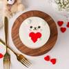 Gift Adorable Red Velvet Valentine's Day Teddy Cake