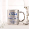 Gift Aged To Perfection Personalized Metallic Mug - Silver