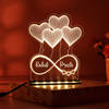 All Hearts Personalized LED Lamp