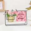 Gift Always And Forever Swinging Metal Planter