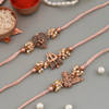 Gift Antique Divinity Pearl Rakhis With Doda Barfi