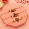 Gift Antique Divinity Pearl Rakhis With Doda Barfi