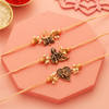 Gift Antique Divinity Pearl Rakhis With Doda Barfi