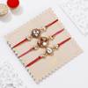 Buy Antique Finish Meena Work Rakhis-Set Of 3