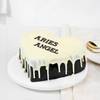 Gift Aries Angel Birthday Heart Cake (600 Gm)