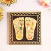 Gift Auspicious Lakshmi Charan Paduka In Wood