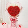 Gift Baby's Breath Red Heart Bouquet For Valentine's Day