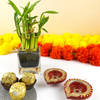 Bamboo Diya Diwali Gift