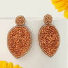 Shop Beaded Drop Orange Earrings