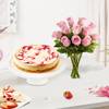 Berry Bliss Cheesecake And Roses Combo