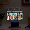Best Brother Ever Personalized LED Photo Lamp