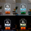 Shop Best Papa - Personalized Wooden Finish Base LED Lamp