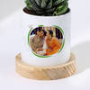 Gift Bloom With Happiness Haworthia Succulent With Personalized Planter