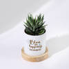 Buy Bloom With Happiness Haworthia Succulent With Personalized Planter