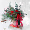 Buy Blooming Christmas in Rose Gold Vase