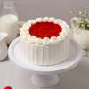 Gift Blooms And Red Velvet Cake Valentine's Day Gift Combo