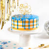 Blue Happy New Year Cake (1 Kg)