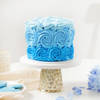 Gift Blue Ombre Cream Mini Cake