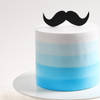 Buy Blue Ombre Moustache Cake (500 g)