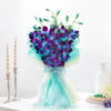 Gift Blue Orchids & Hazelnut Cake Combo