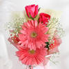 Buy Blush Blooms & Strawberry Vanilla Cake Combo