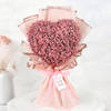 Blush Gypsophila Heart Bouquet