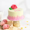 Gift Blush Rose Cake For Sister (300 Gm)