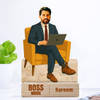 Boss Mode Personalized Caricature For Him