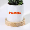 Gift Boss-some Haworthia Succulent With Personalized Planter