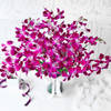 Gift Bouquet of Purple Orchids in Glass vase (10 Stems)