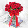 Bouquet of Red Roses in Globe Vase (20 stems) Online
