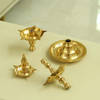 Shop Brass Three Layers Metal Diya