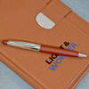Gift Brown Diary with Pen