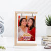 Gift Built-In Besties Personalized Wooden Photo Holder For Siblings