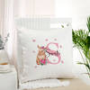 Bunny Bloom Personalized Cushion
