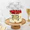 Celebrate 2025 Wins-Handcrafted Vanilla New Year Cake