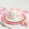 Buy Charming Cake And Crochet Rose Gift Combo