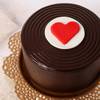 Buy Charming Heart-Topped Truffle Cake for Valentine's Day (300g)