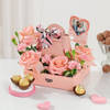 Charming Pink Personalized Valentine's Day Hamper
