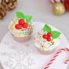 Cherry-Topped Christmas Cupcakes - Set Of 2 Online