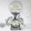 Gift Chic in Silver Anniversary Arrangement