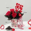 Gift Chocolate Hearts & Red Roses Mug