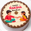 Gift Chocolate Raksha Bandhan Photo Cake - Half kg