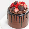 Gift Chocolate Strawberry Fresh Cream Cake (600 Gm)